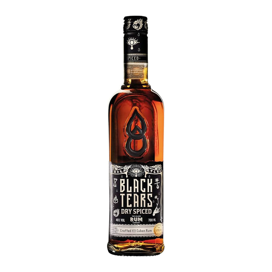 Black Tears Dry Spiced Rum 70cl