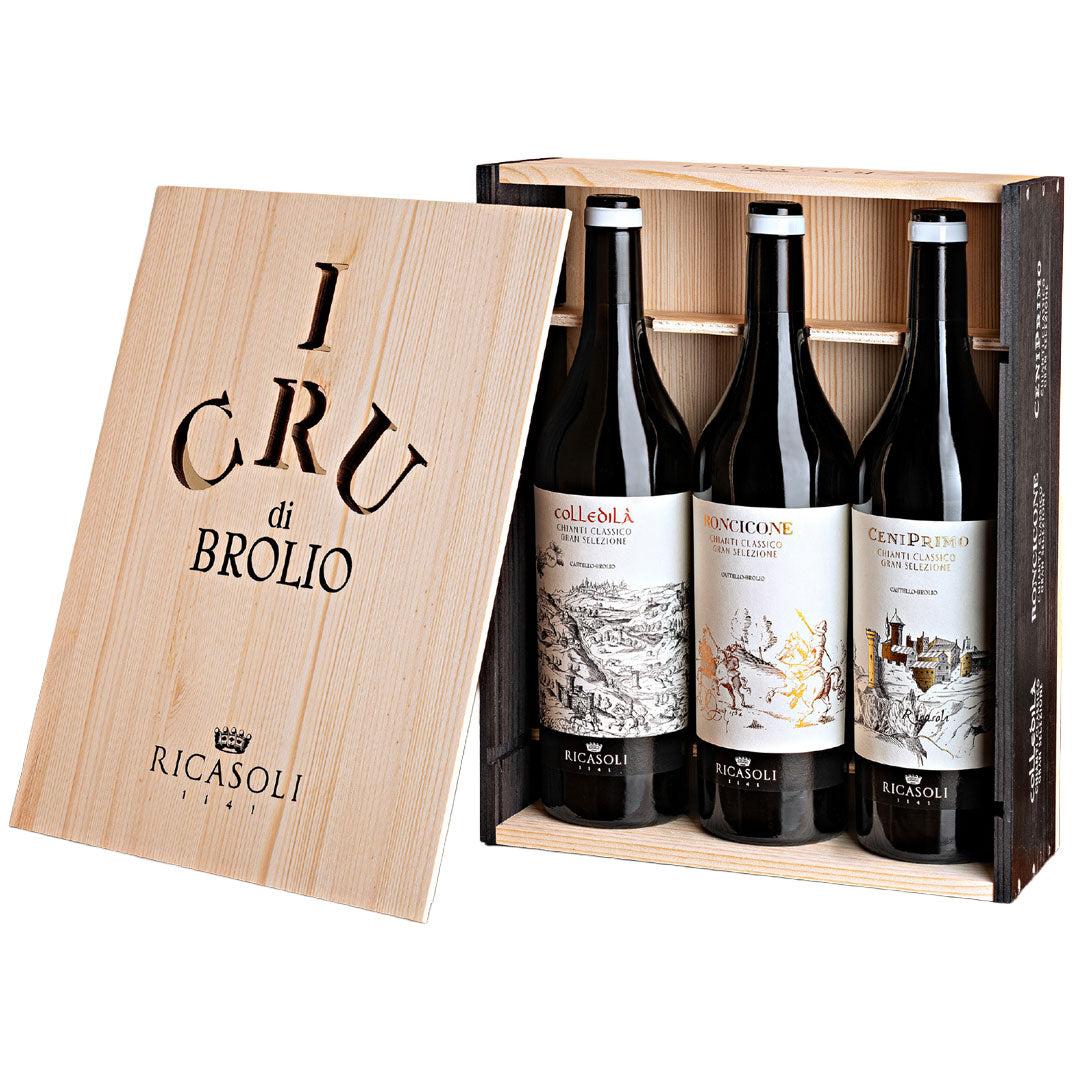 Ricasoli Cru Mixed Case Gift Set 2018 3 x 75cl