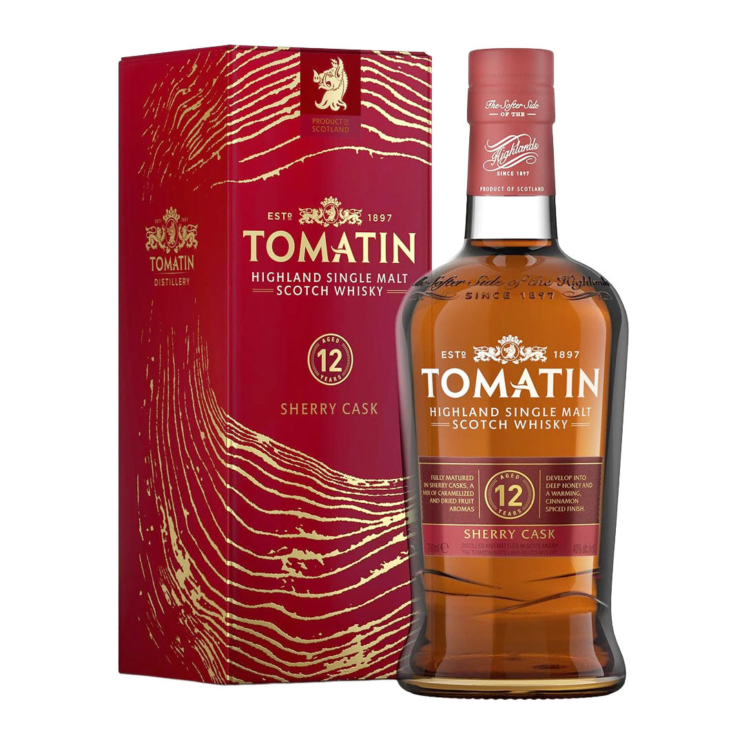 Tomatin 12 Year Old Single Malt Whisky Sherry Cask 70cl
