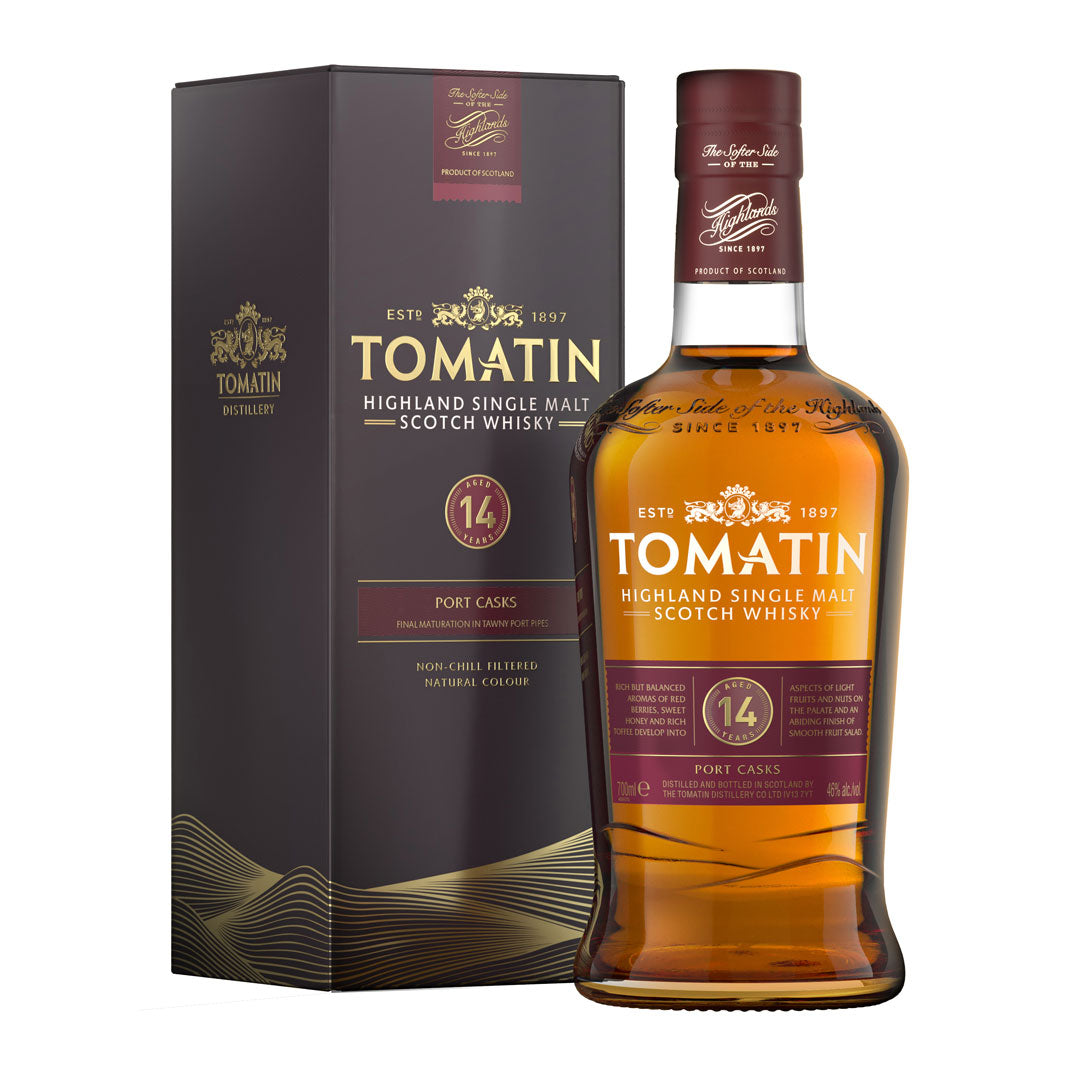 Tomatin 14 Year Old Single Malt Whisky Port Wood Finish 70cl
