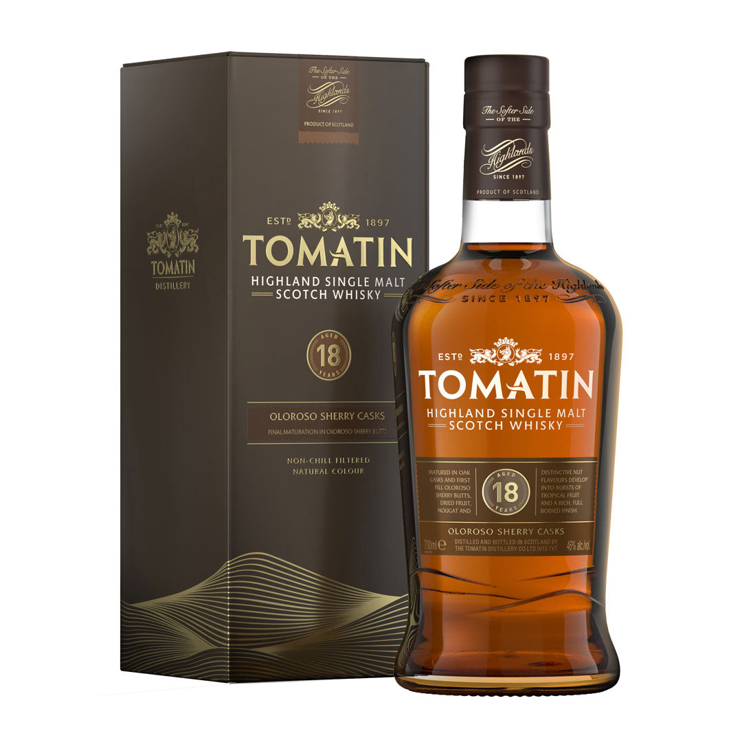 Tomatin 18 Year Old Single Malt Whisky 70cl