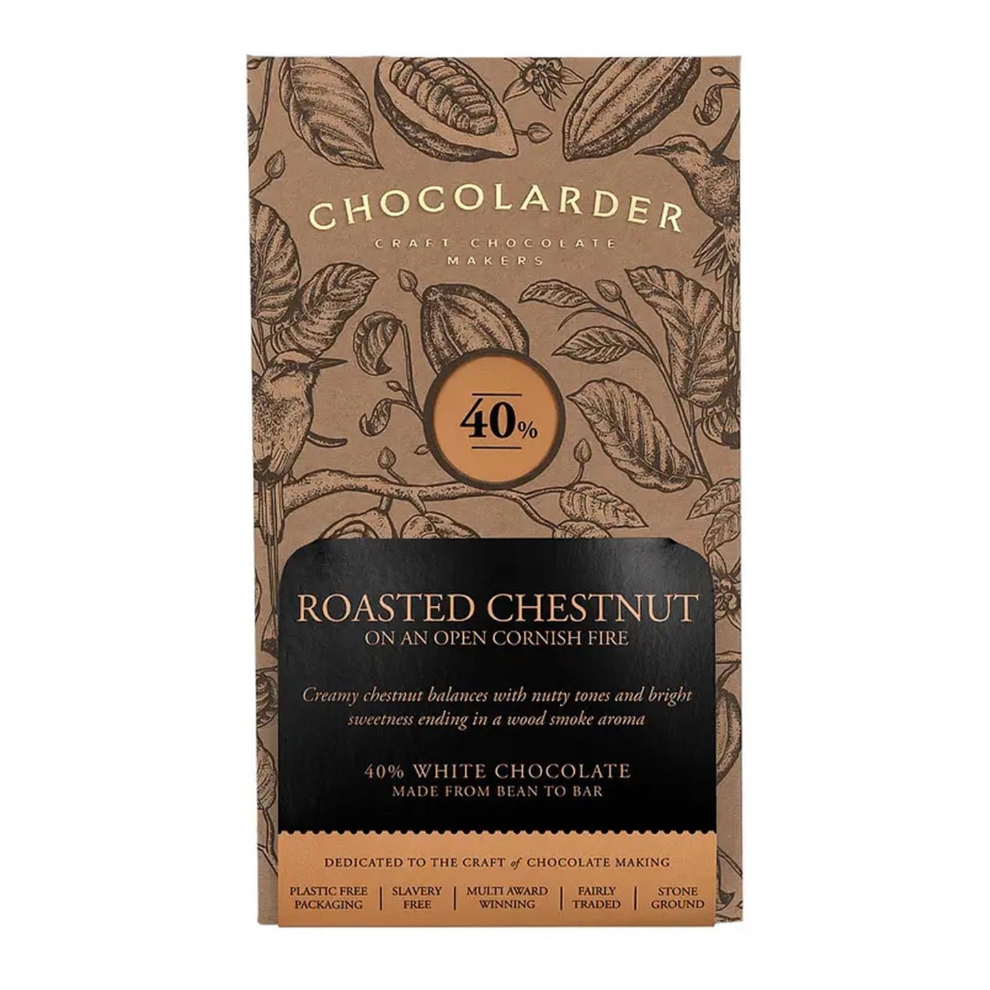Chocolarder Roasted Chestnut Milk Chocolate 70g