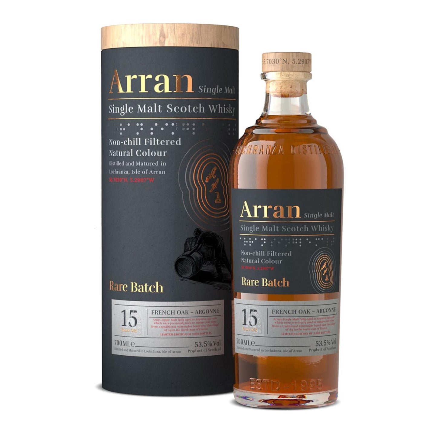 Arran Rare Batch 15 Year Old French Oak Argonne Cask 53.5% 70cl