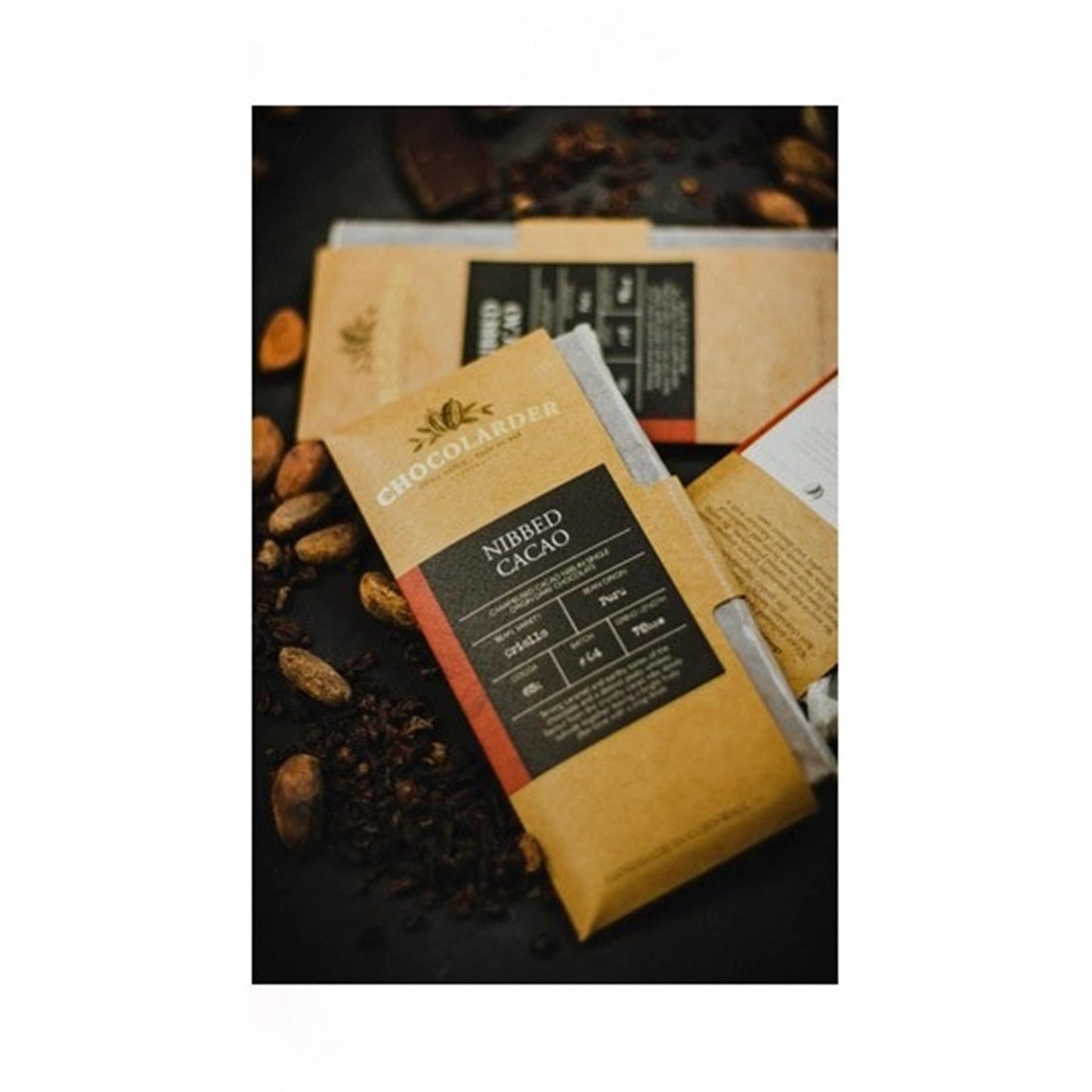 Chocolarder Caramalised Nibbed Cacao Chocolate 70g