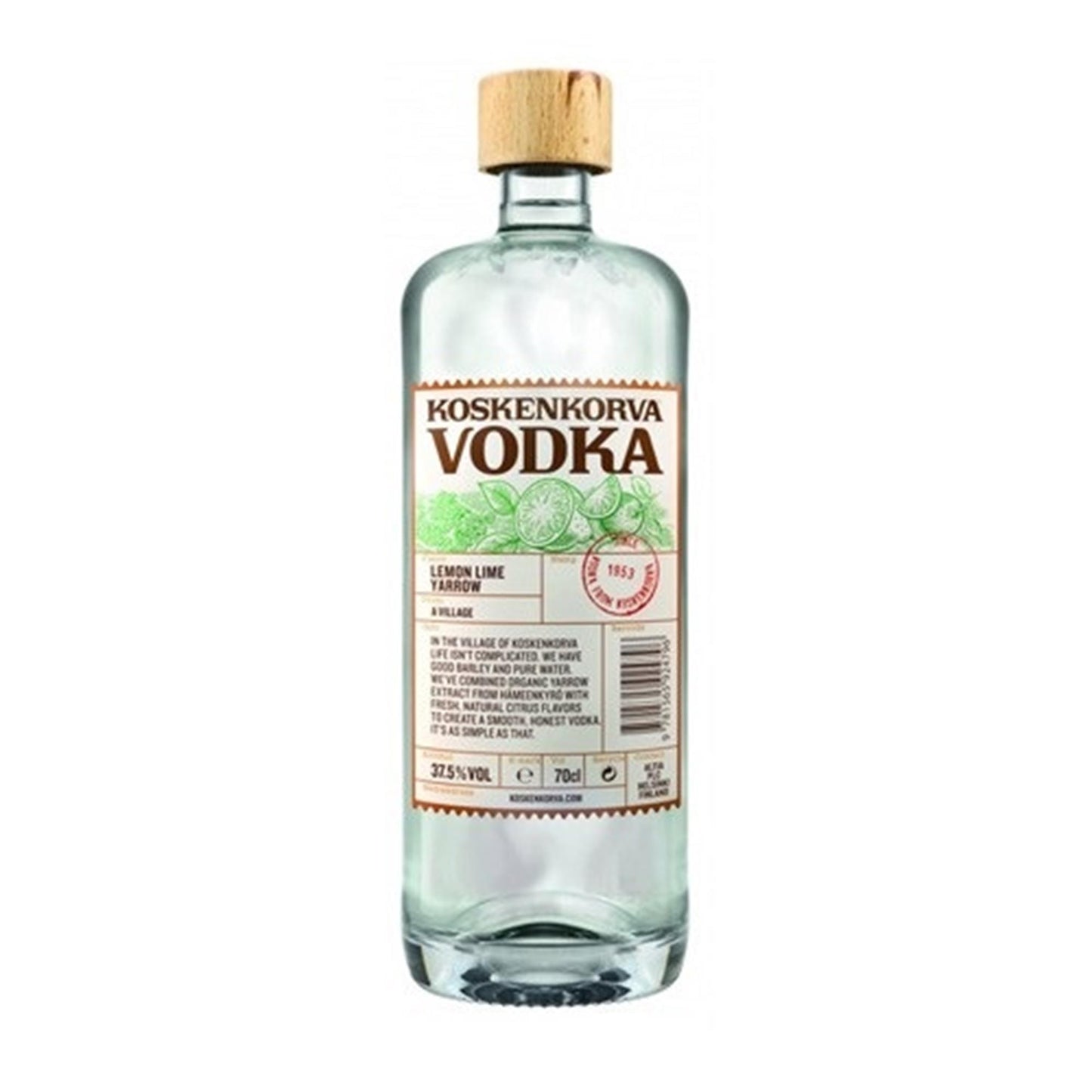 Koskenkorva Lemon Lime Yarrow Vodka 70cl