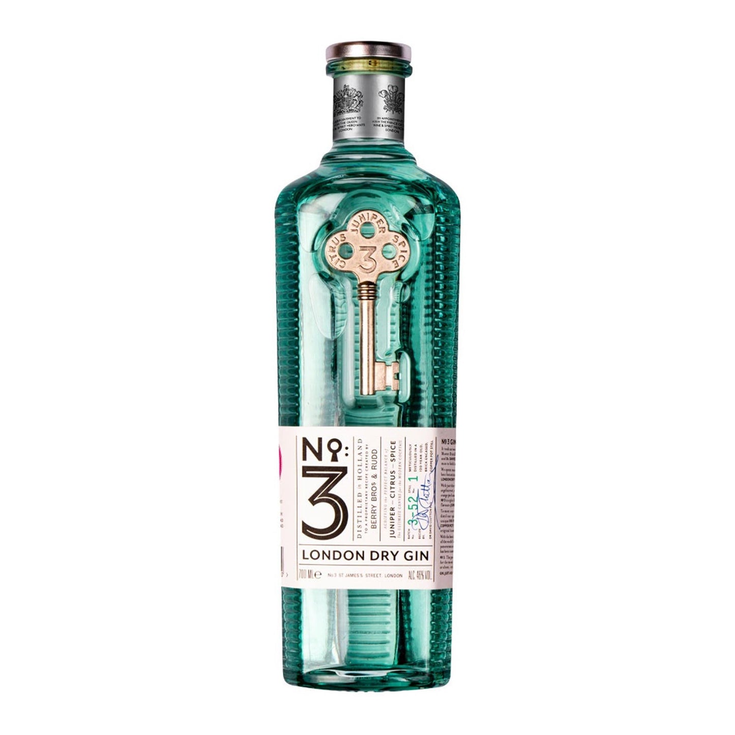 No 3 London Dry Gin 70cl