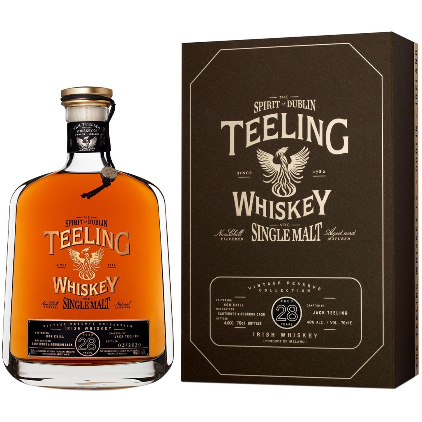 Teeling 28 Year Old Vintage Reserve Collection Irish Single Malt Whiskey 70cl