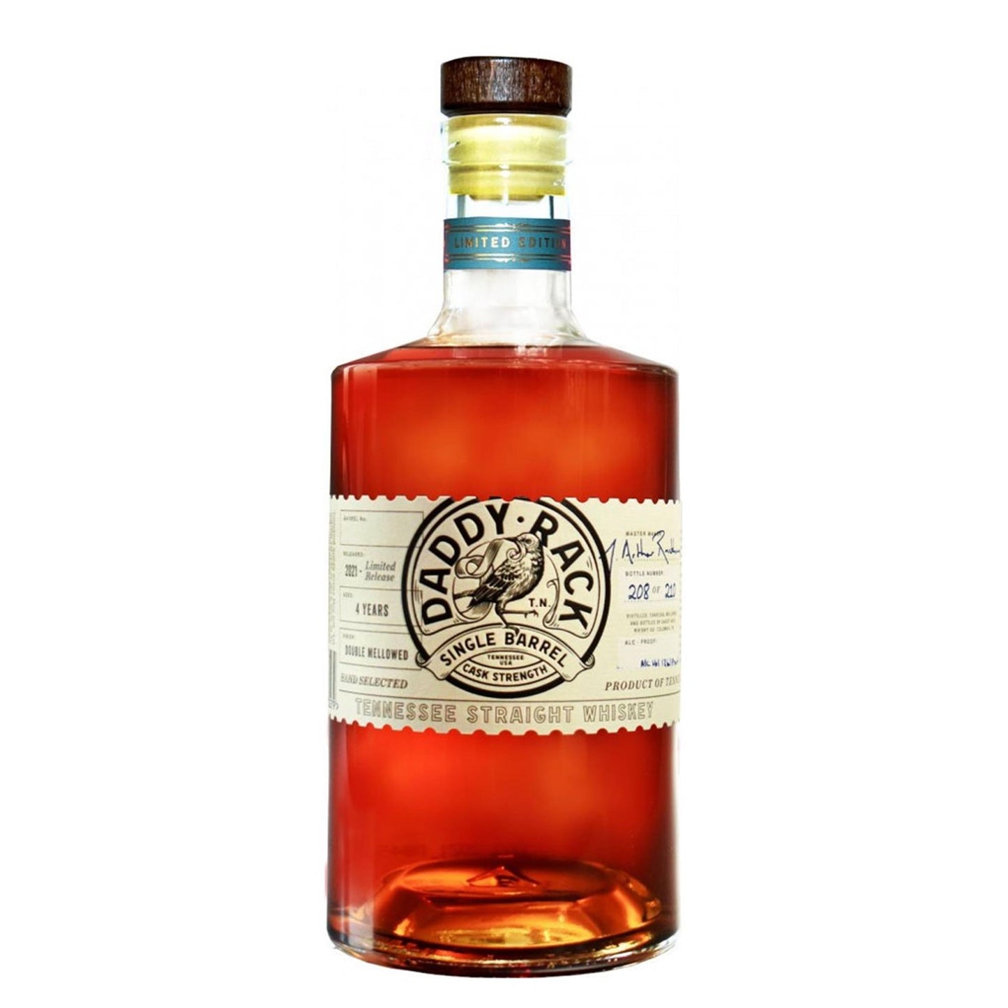 Daddy Rack Tennessee Straight Whiskey Single Barrel #6 Cask Strength 61.6% 70cl
