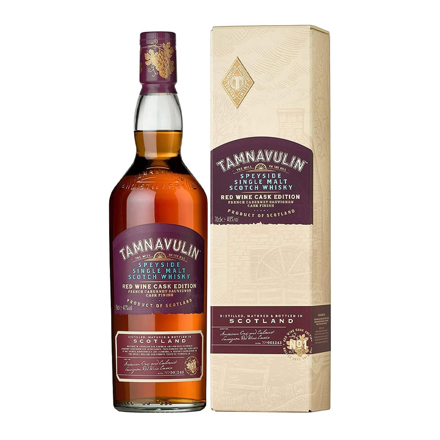 Tamnavulin French Cabernet Edition Single Malt Whisky 70cl