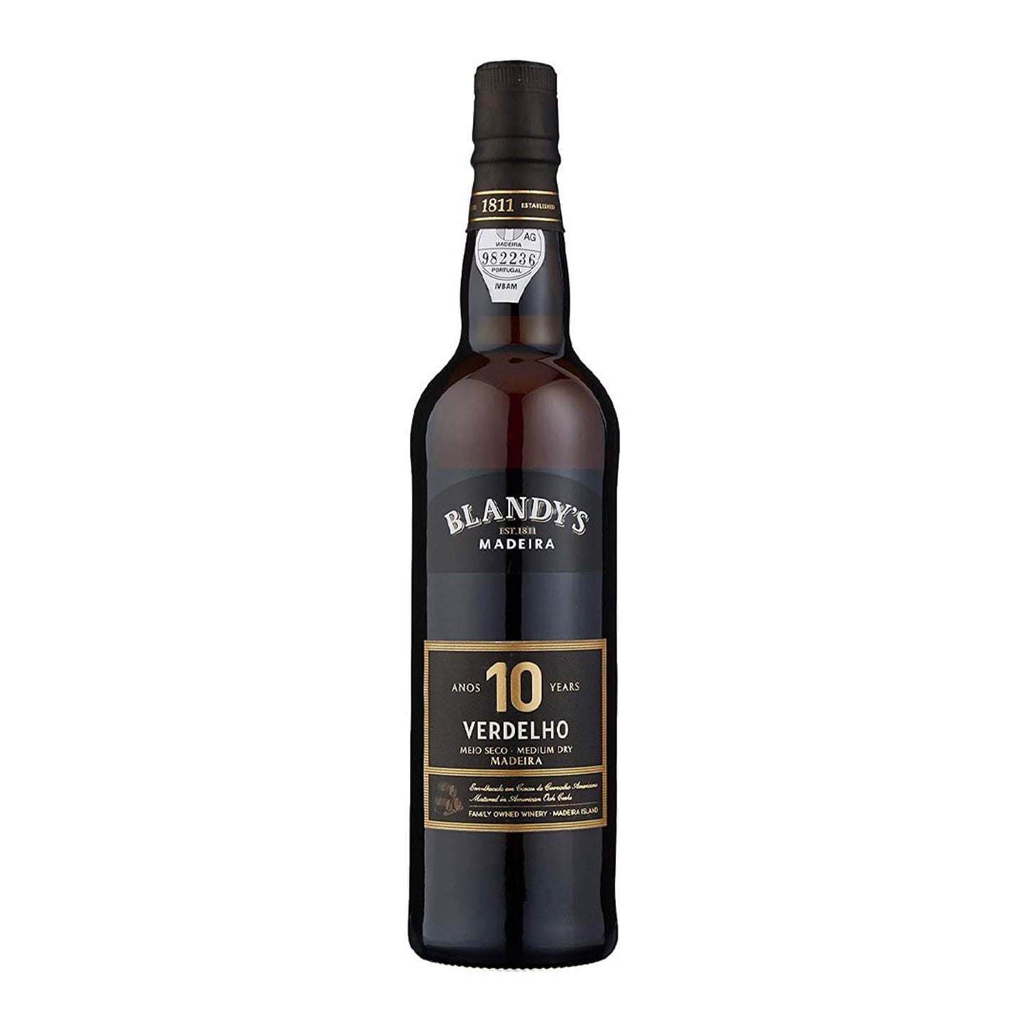 Blandys Verdelho 10 Year Old Medium Dry Madeira 50cl