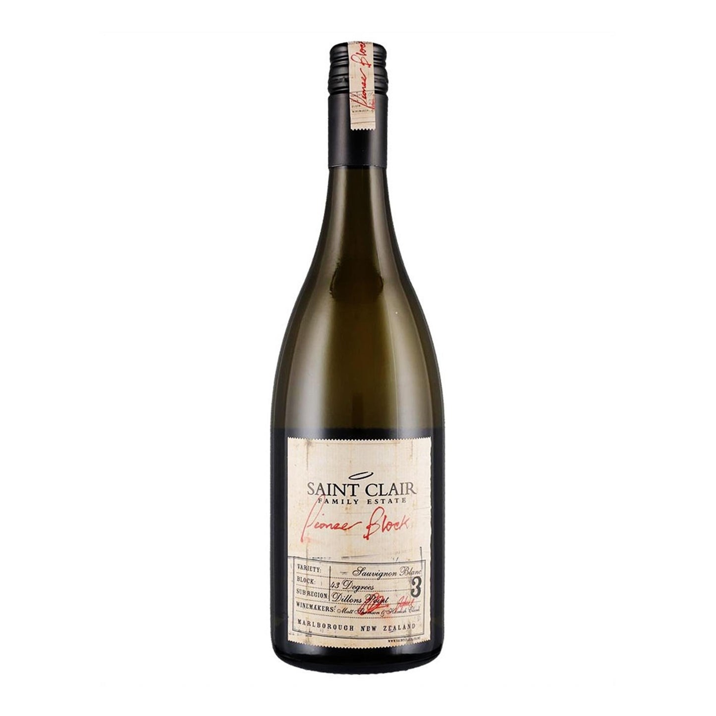 Saint Clair Pioneers Block 3 2023 Sauvignon Blanc 75cl