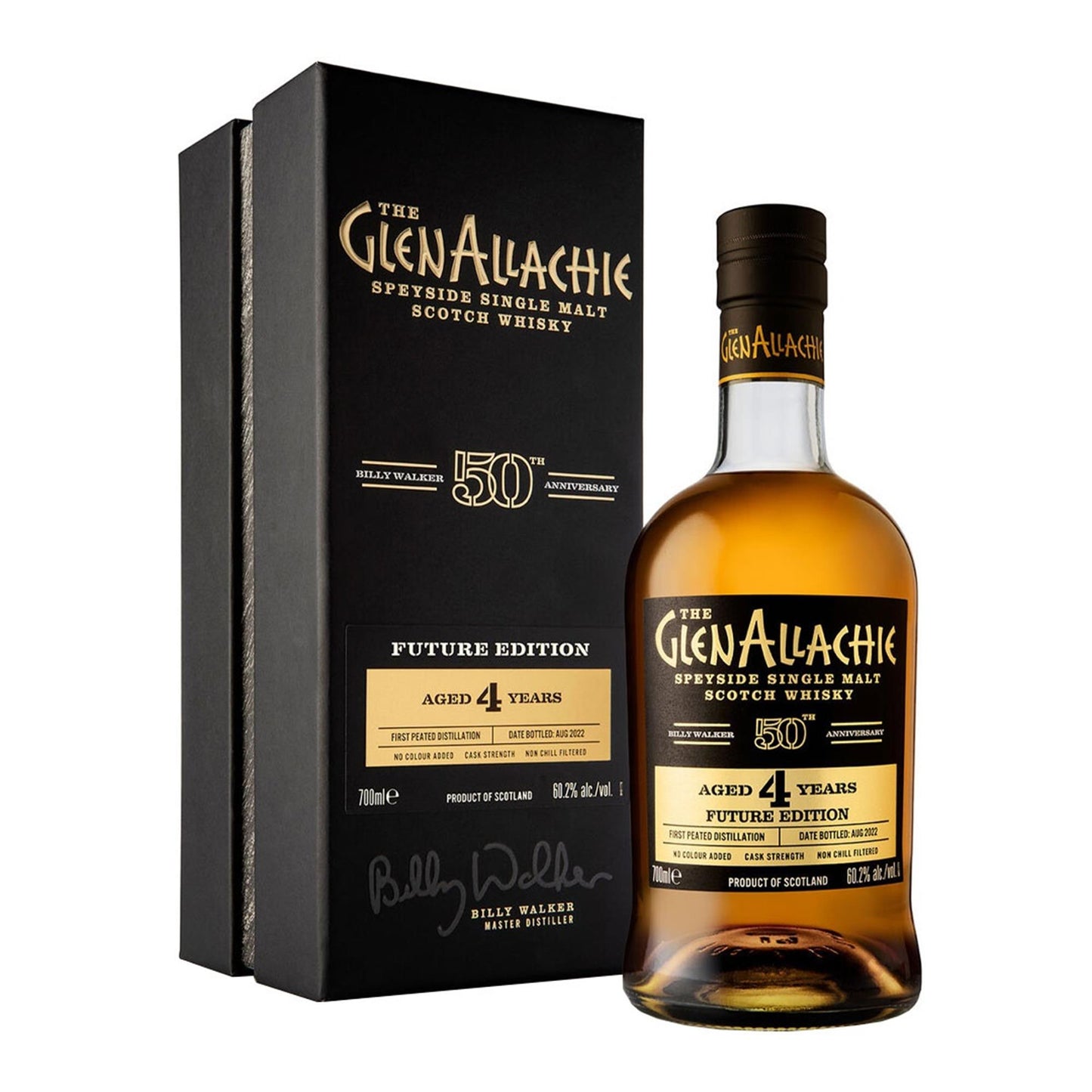 GlenAllachie Billy Walker 50th Anniversary Future Edition 4 Year Old 70cl