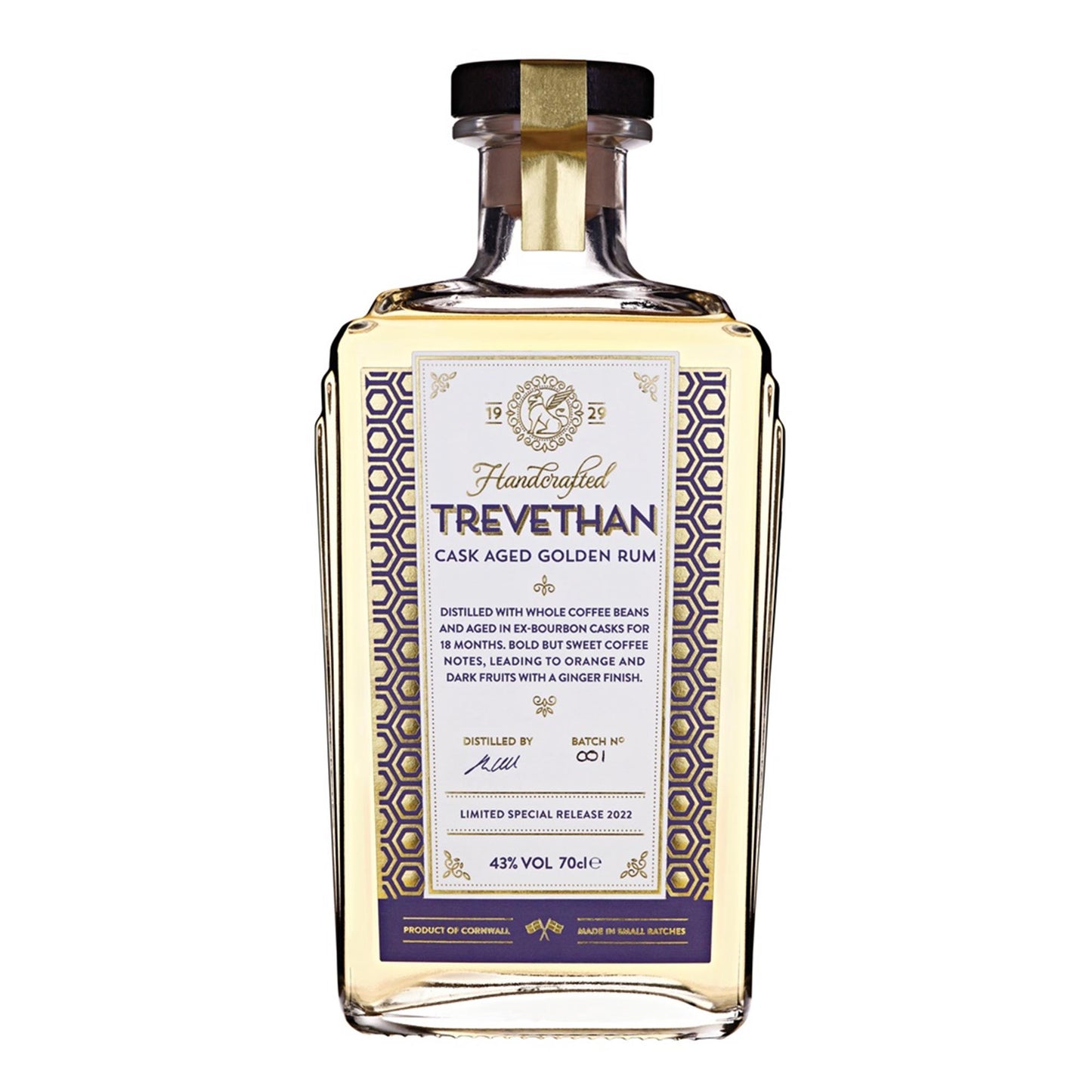 Trevethan Cornish Cask Aged Rum 70cl