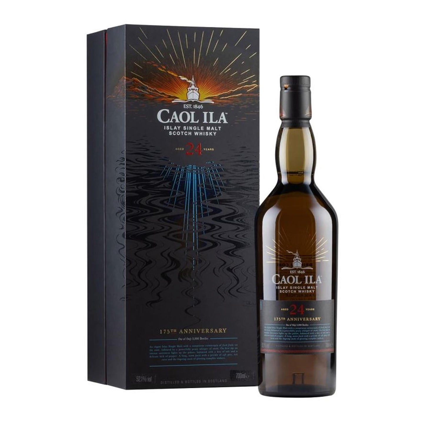 Caol Ila 24 Year Old 175th Anniversary Single Malt Whisky 70cl