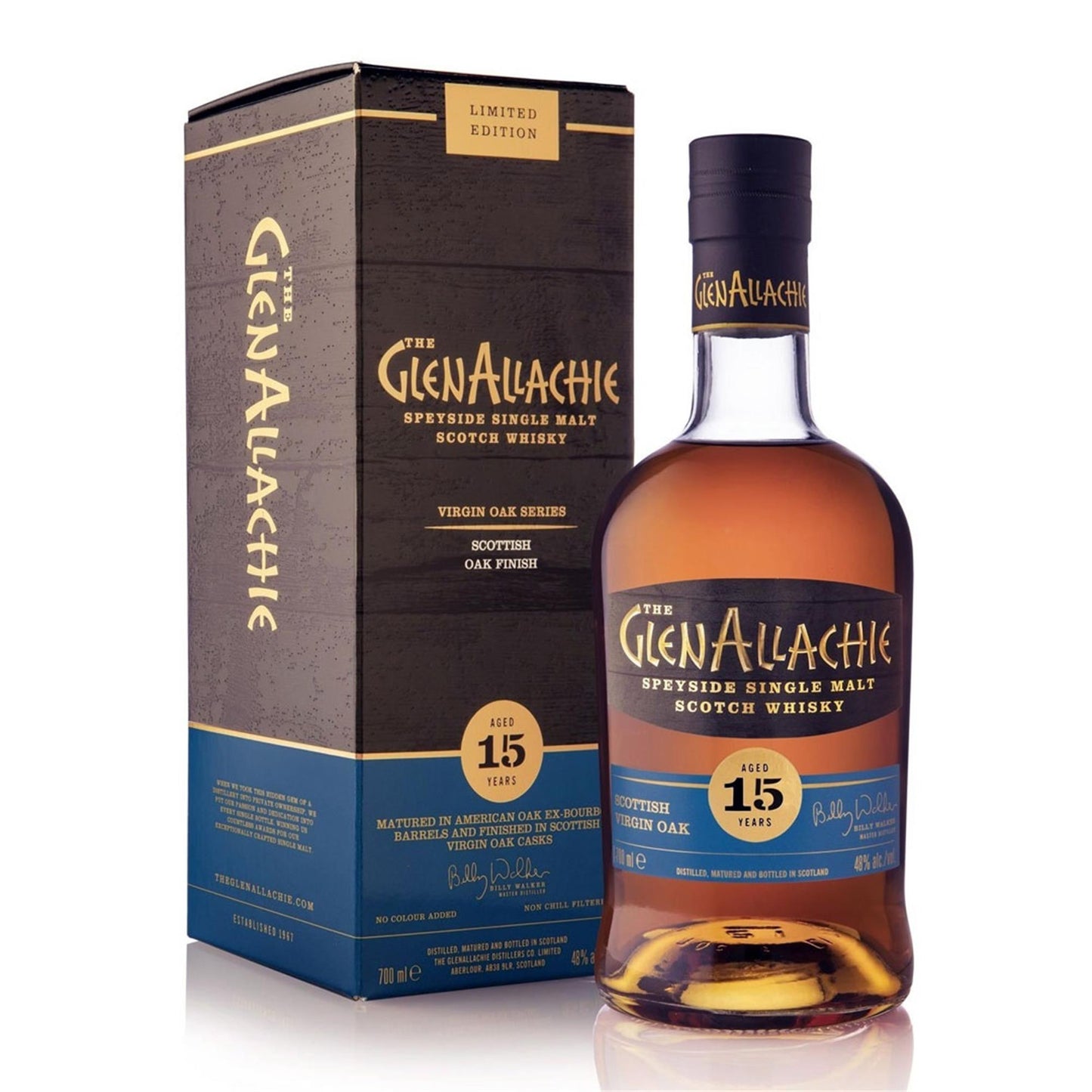 GlenAllachie 15 Year Old Scottish Oak Finish Single Malt 70cl