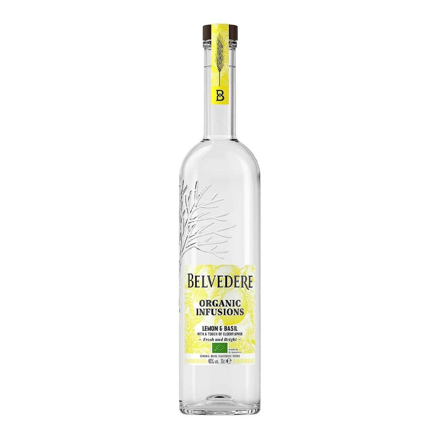 Belvedere Organic Infusions Lemon & Basil Vodka 70cl