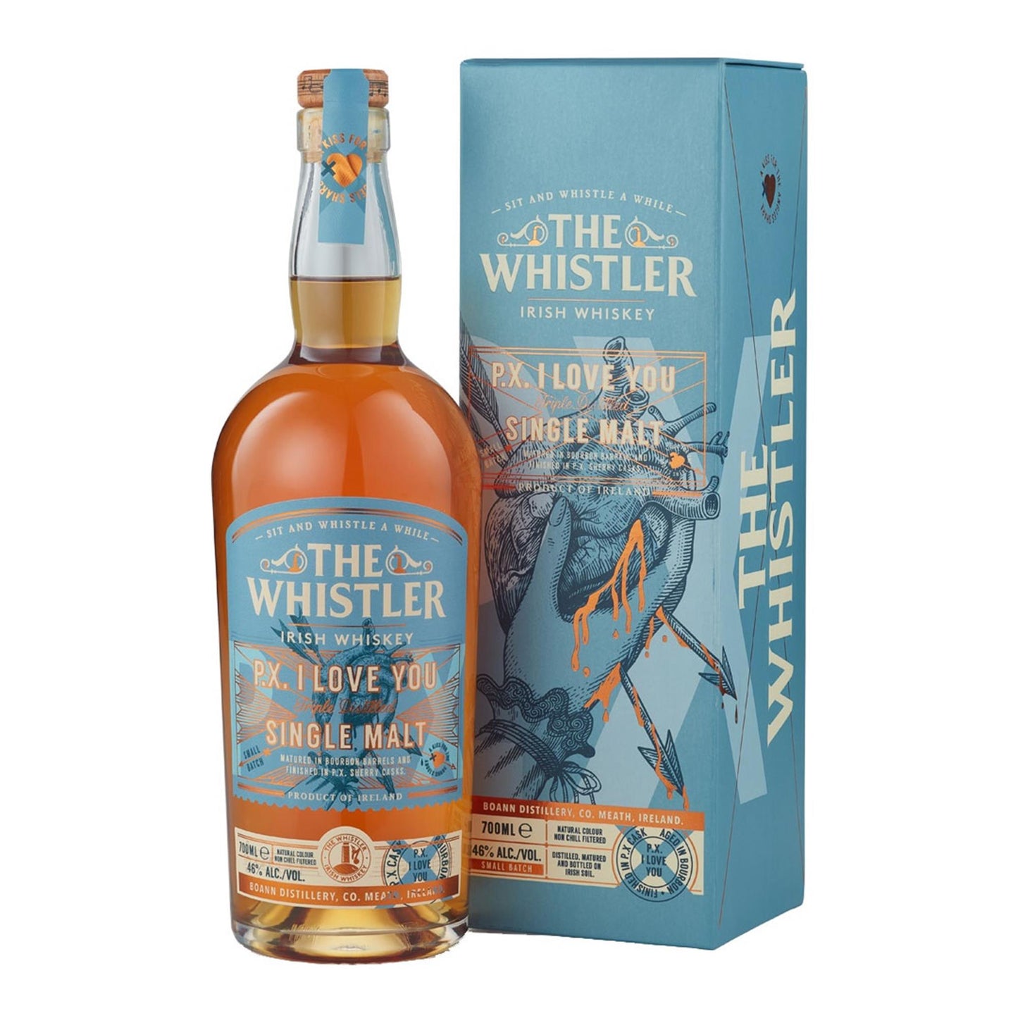 The Whistler PX I Love You Single Malt Irish Whiskey 70cl