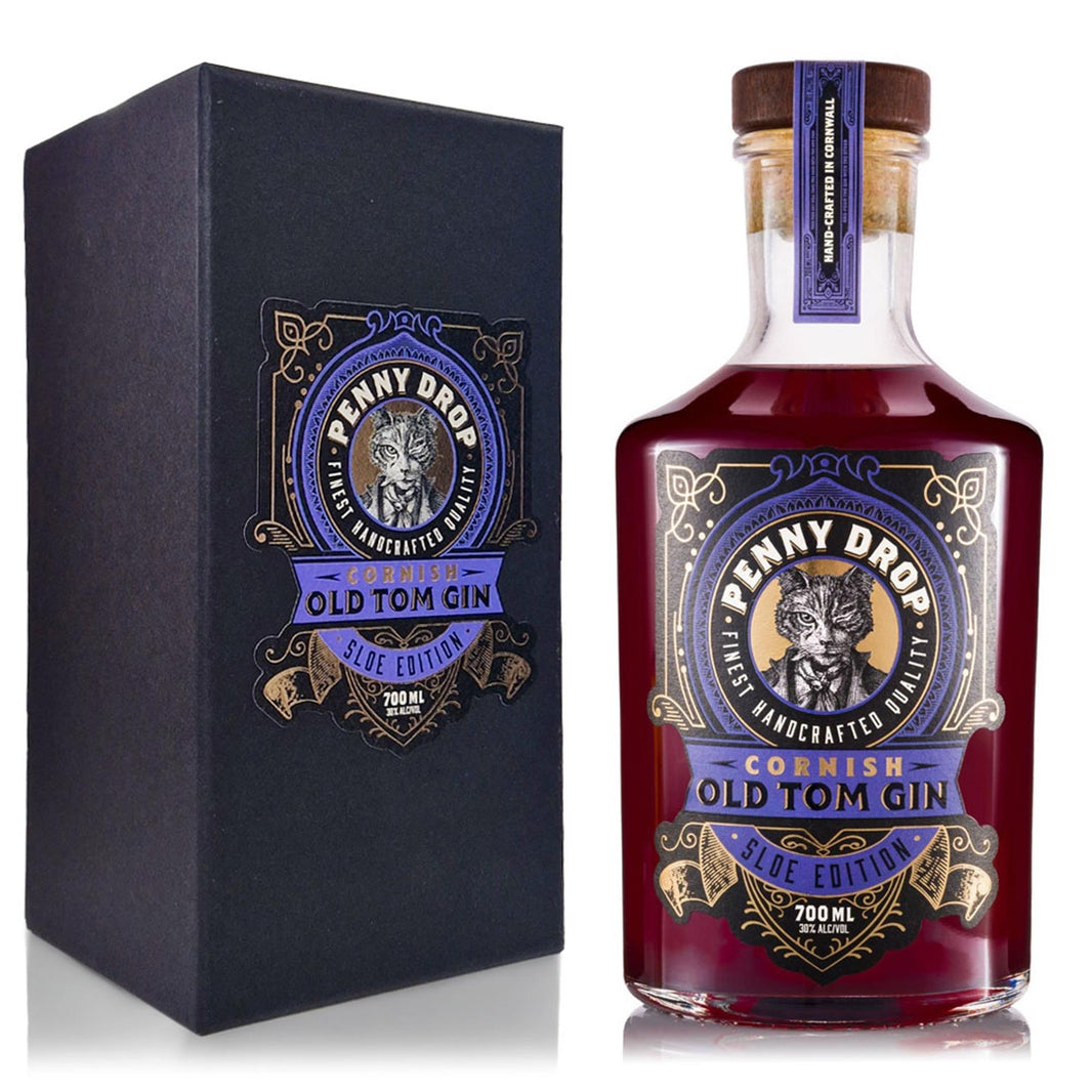 Penny Drop Cornish Old Tom Gin Sloe Edition With Gift Box 70cl
