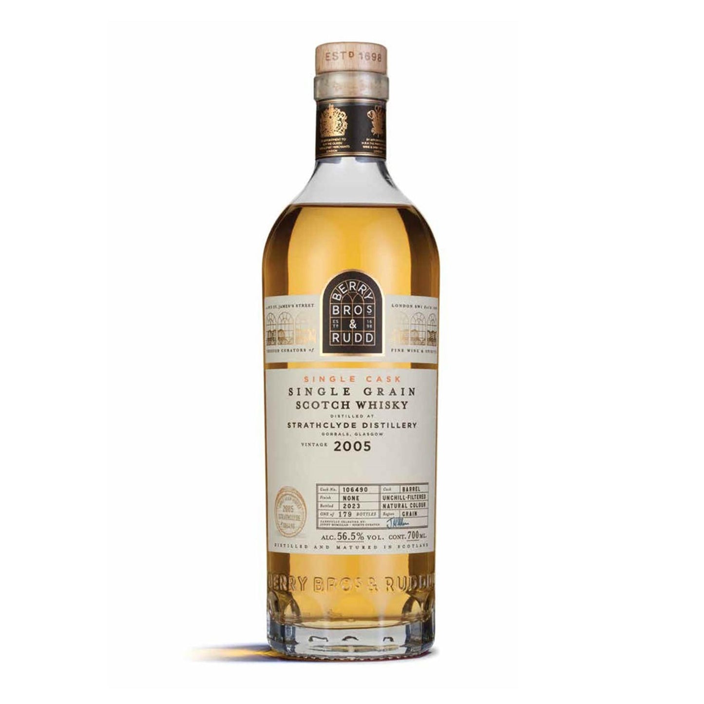 Berry Bros & Rudd 2005 Strathclyde Cask No. 106490 18 Year Old 56.5% 70cl