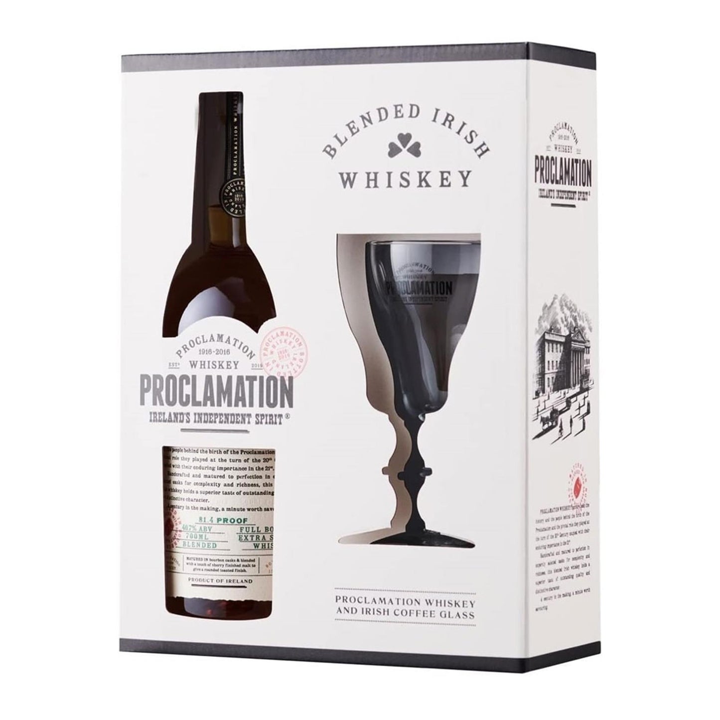 Proclamation Irish Whiskey Coffee Glass Pack 70cl