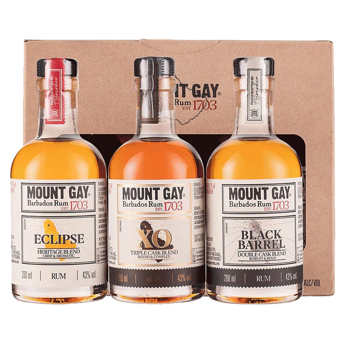 Mount Gay Rum Discovery Gift Set 3 x 20cl