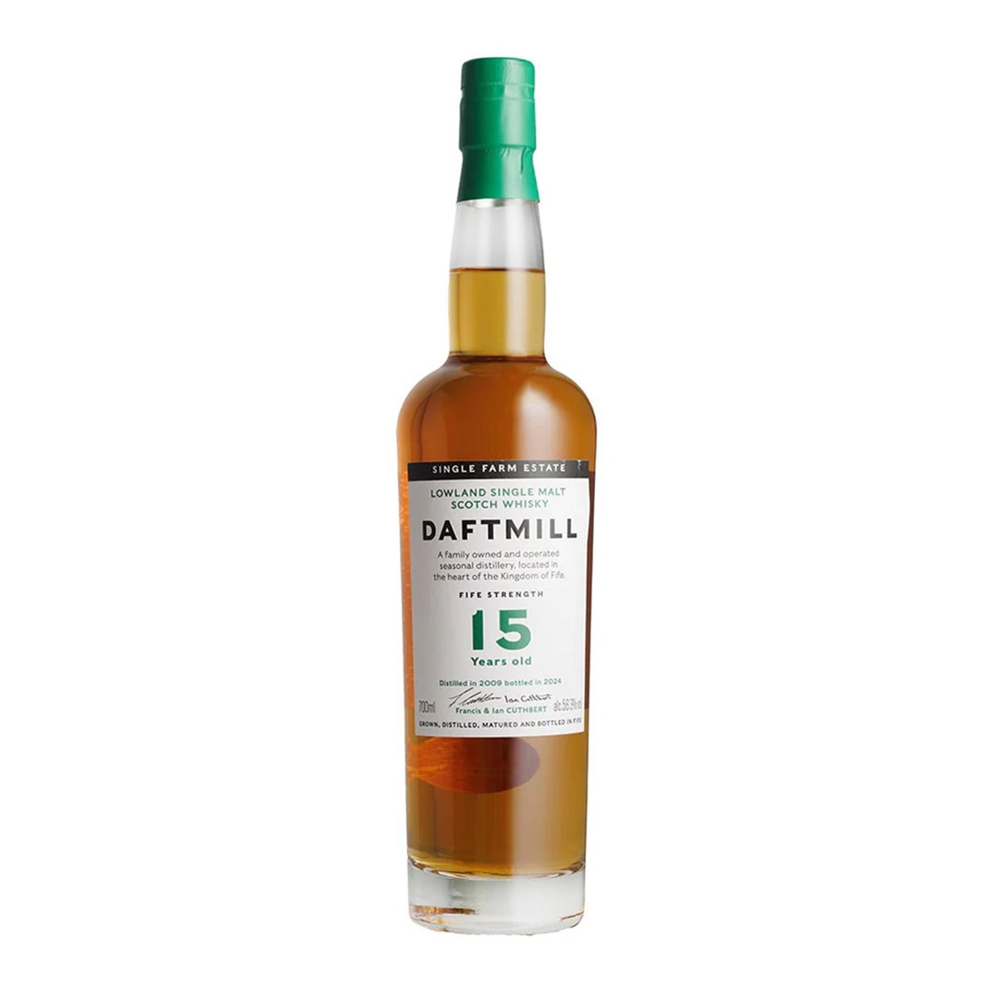 Daftmill 15 Year Old Fife Strength 56.3% Single Malt Whisky 2025 Release 70cl