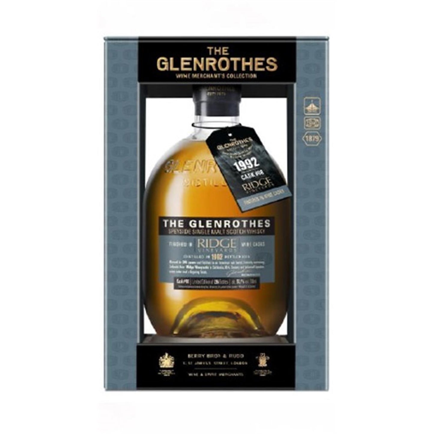 Glenrothes 1992 24 Year Old Ridge Zinfandel Cask Finish Cask #08 55.1% 70cl
