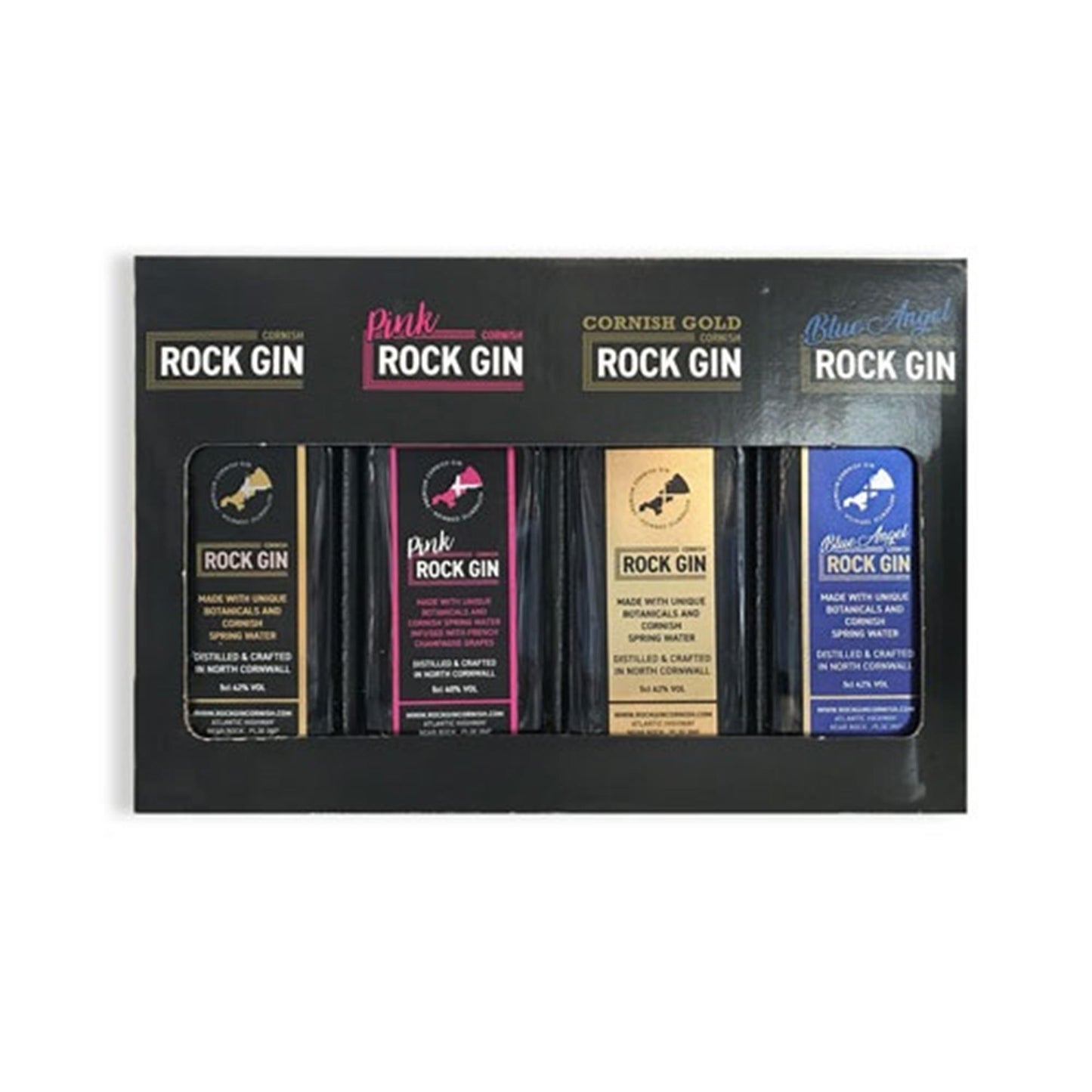 Rock Cornish Gin Miniature Gift Set 4 x 5cl