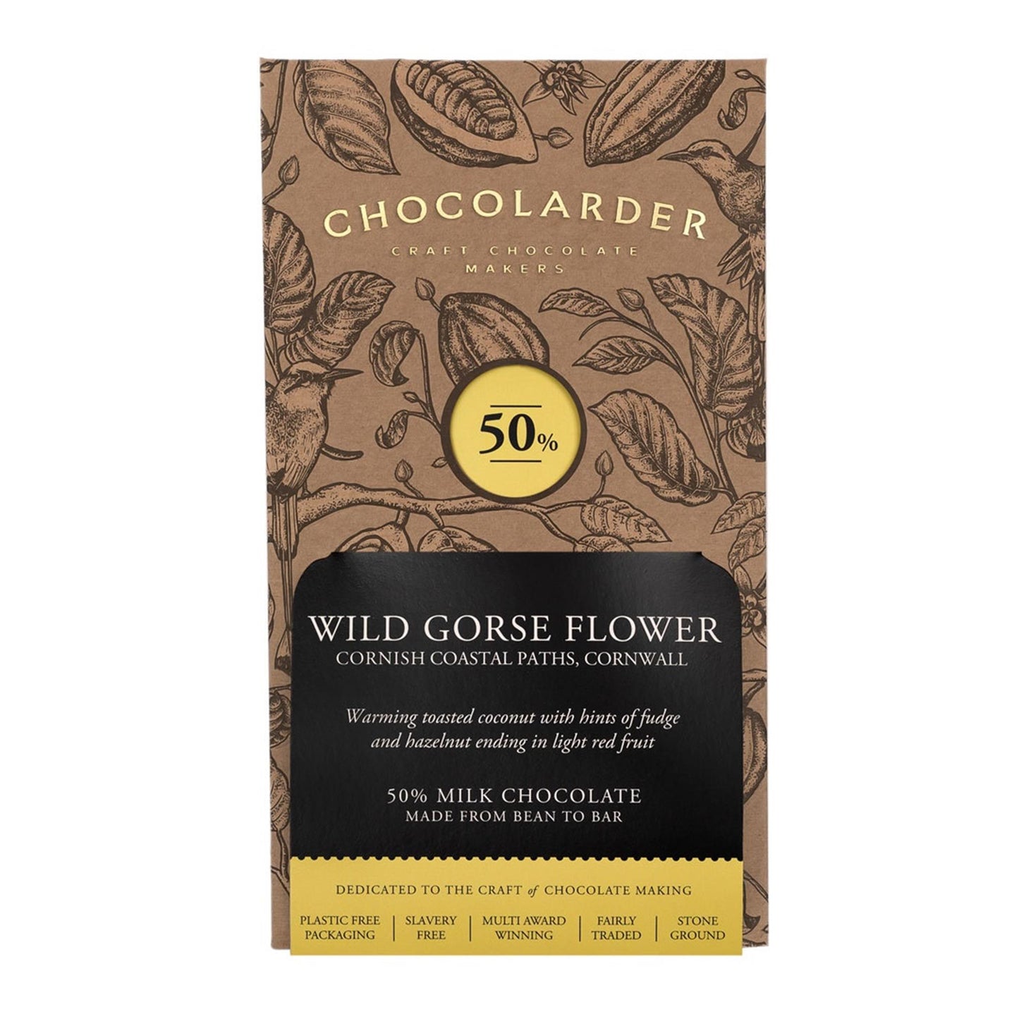 Chocolarder Wild Gorse Flower milk Chocolate 70g