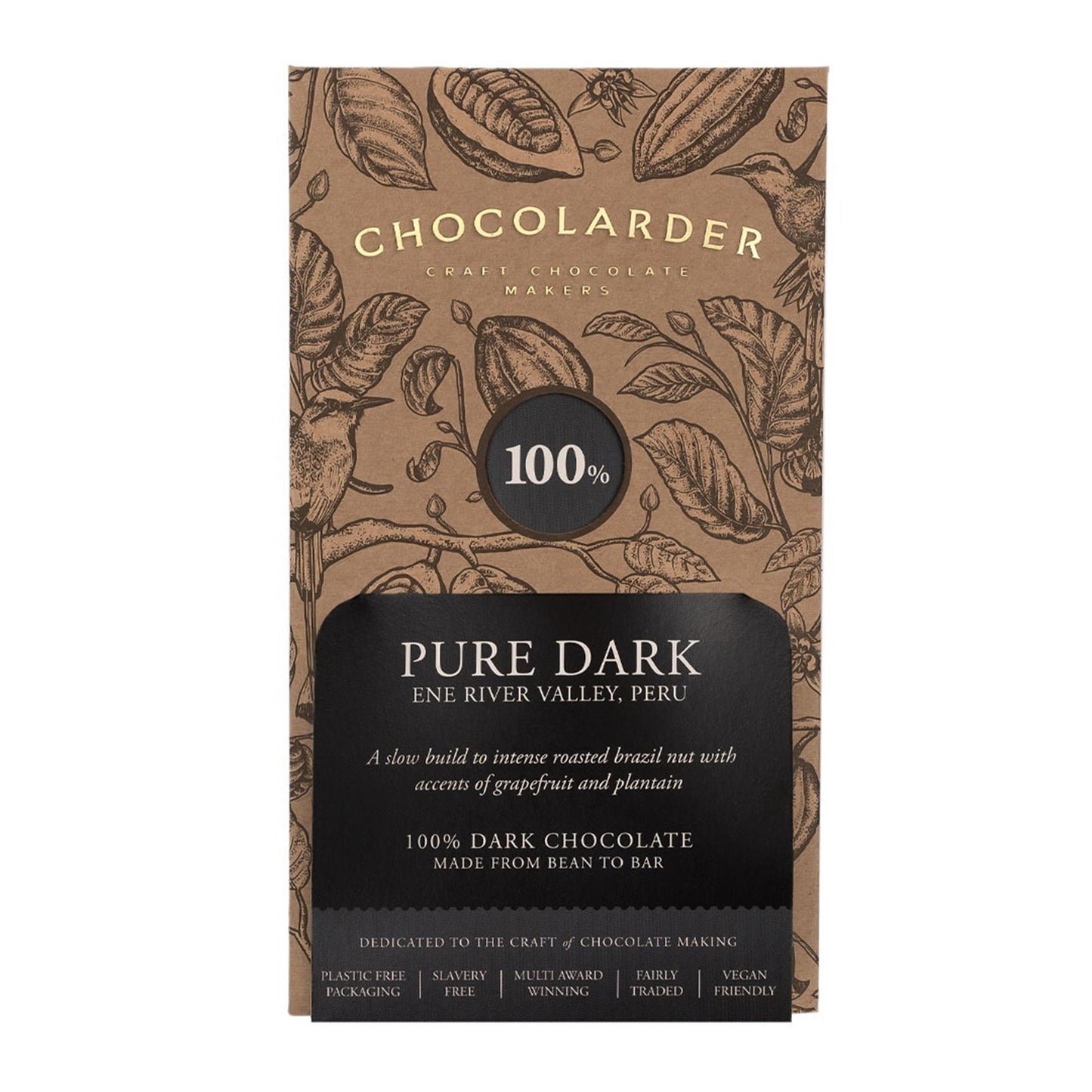 Chocolarder Pure Dark Chocolate 70g
