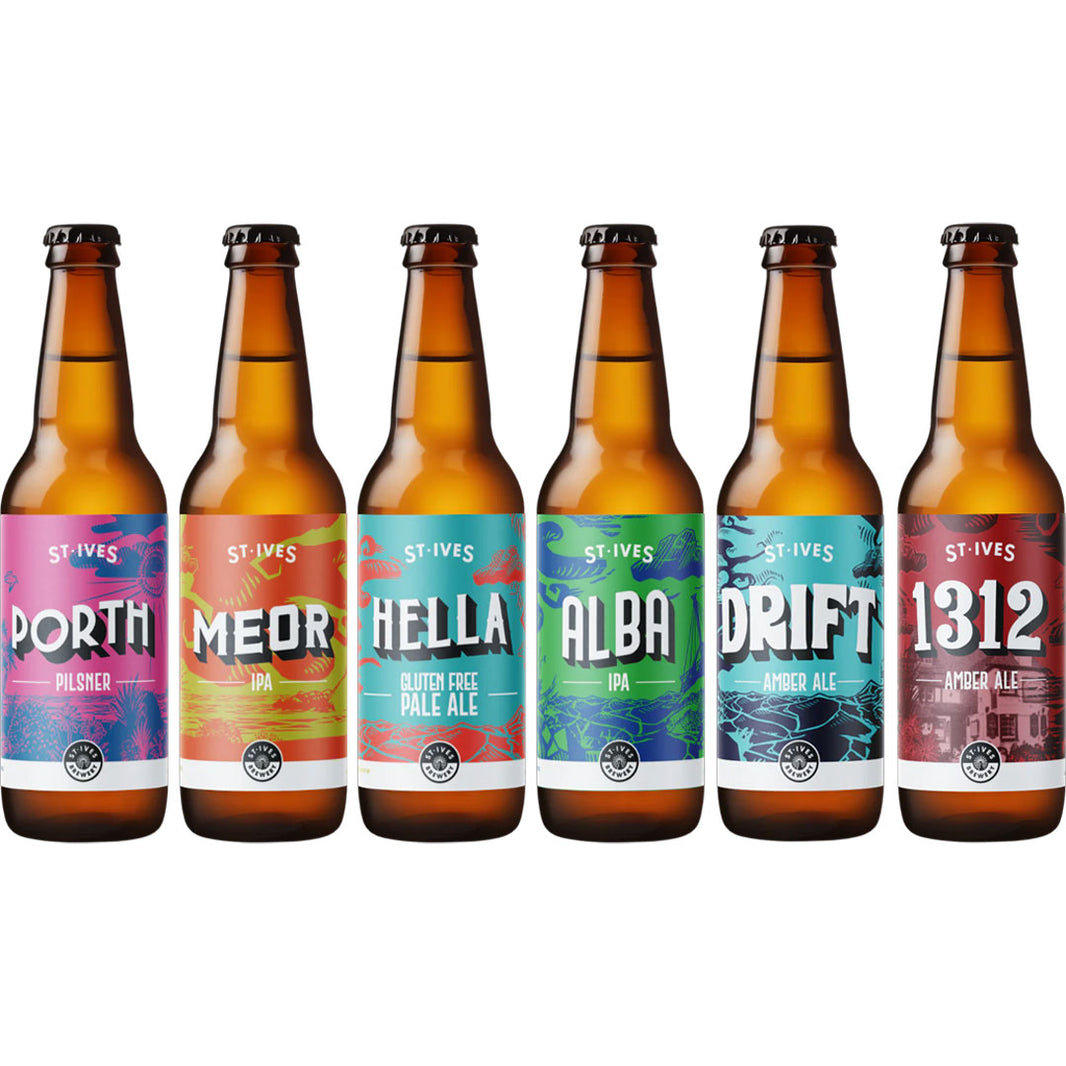 St Ive's Brewery 12 Bottle Mixed Beer Case