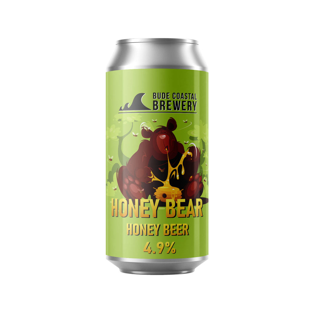 Bude Coastal Brewery Honey Bear Honey Beer 440ml
