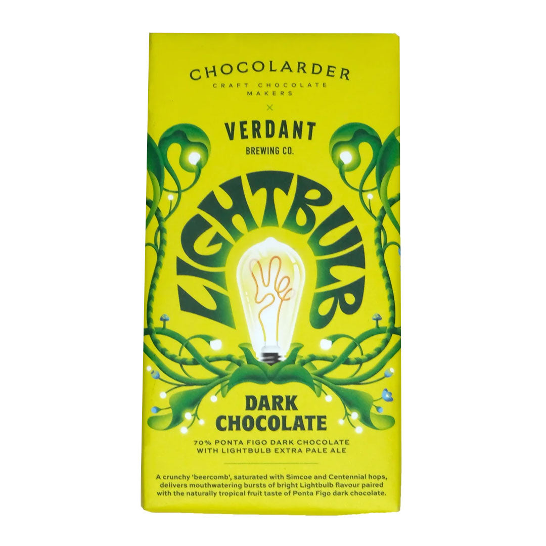 Chocolarder x Verdant Lightbulb Pale Ale Dark Chocolate 70g