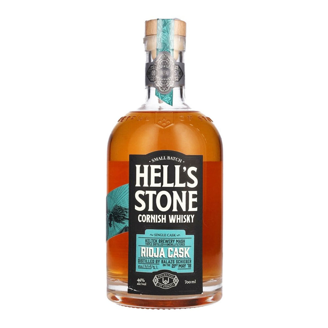 Hell's Stone Single Rioja Cask Cornish Single Malt 70cl