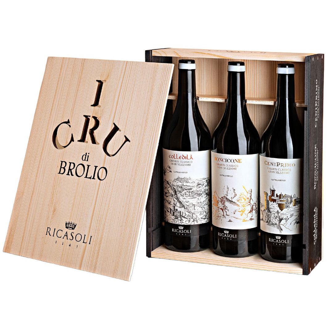 Ricasoli Cru Mixed Case Gift Set 2018 3 x 75cl