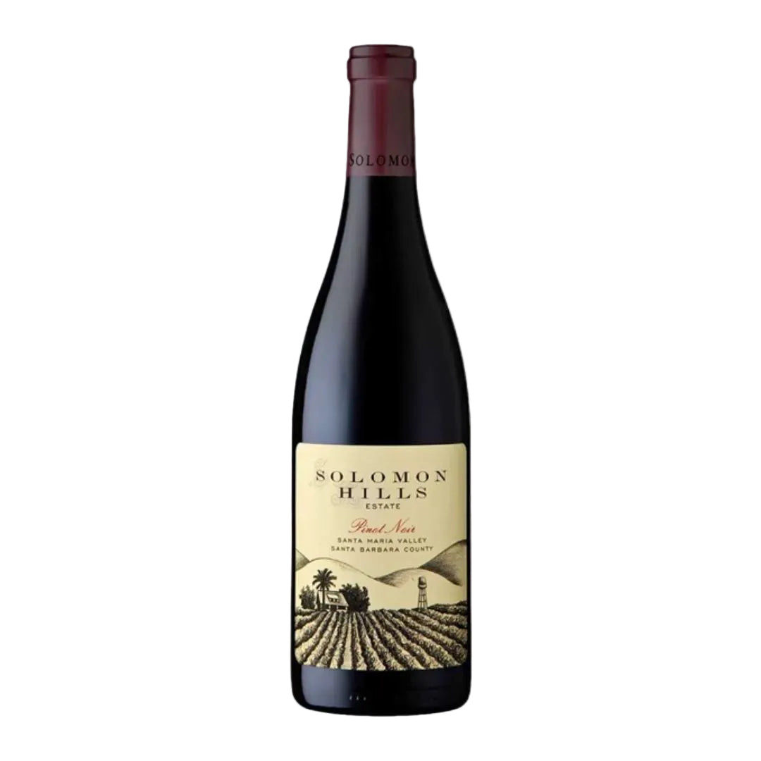 Solomon Hills wine bottle on a white background