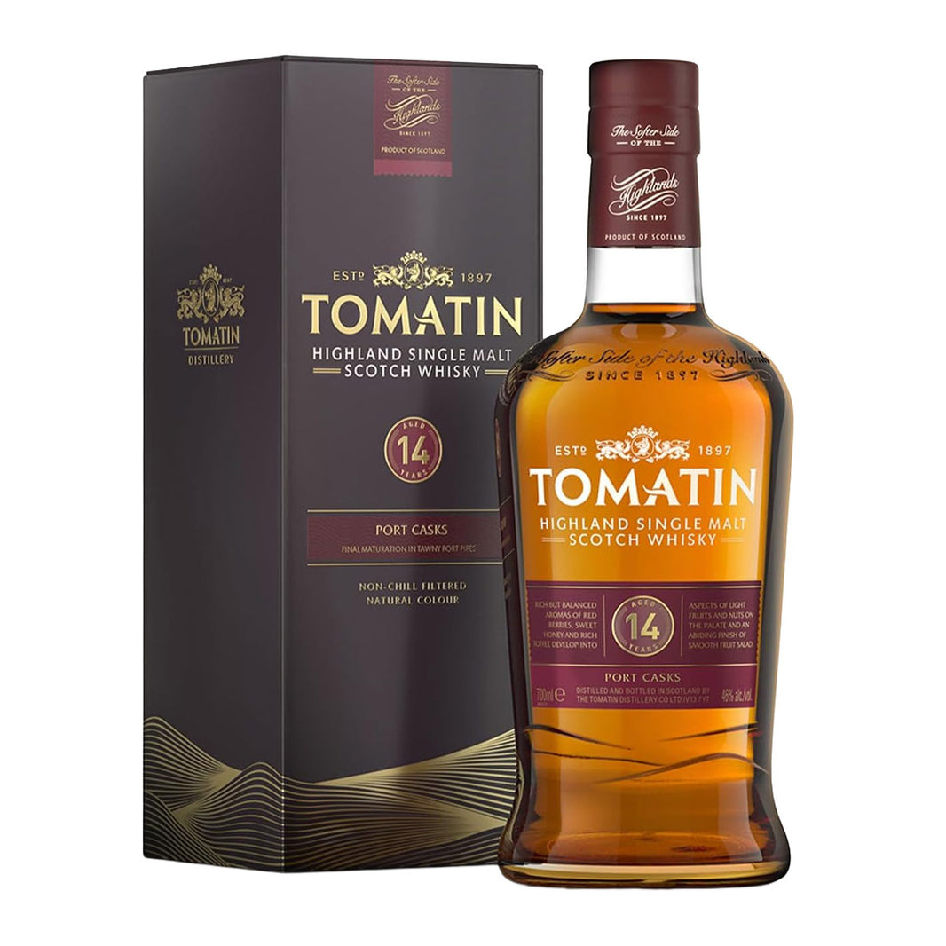 Tomatin 14 Year Old Single Malt Whisky Port Wood Finish 70cl