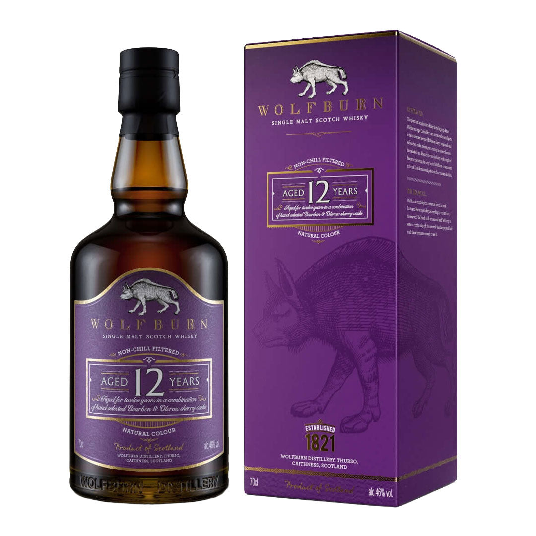 Wolfburn 12 Year Old Single Malt Whisky 70cl