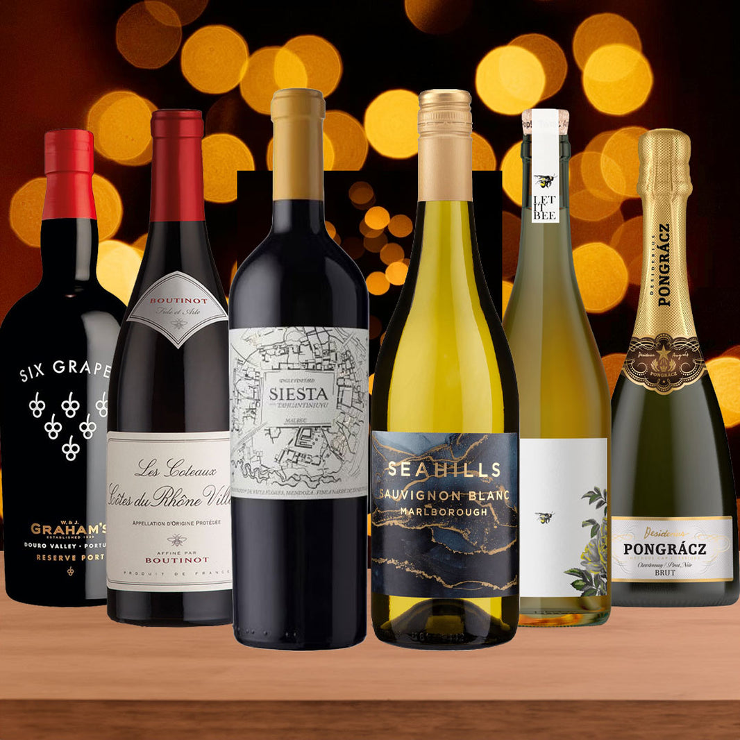 Classic Christmas Wine Case - 6 Bottles