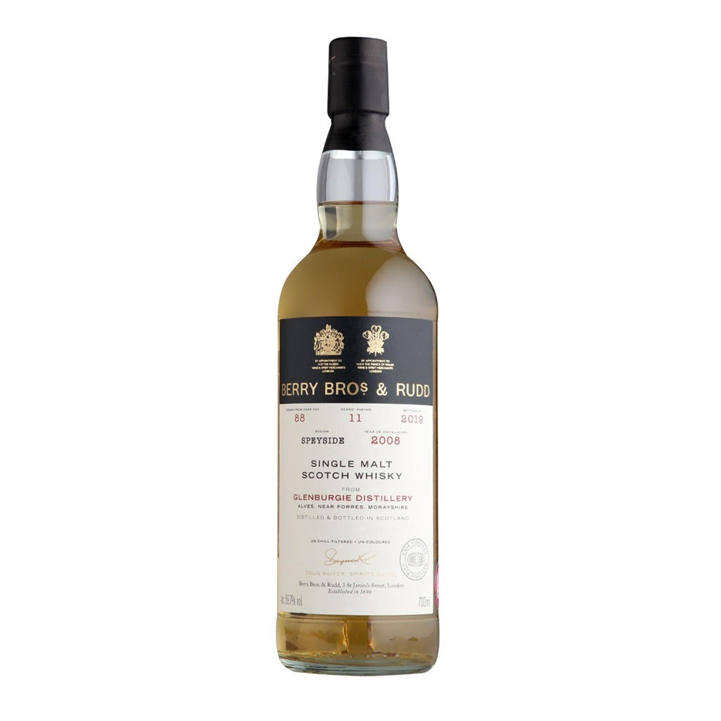 Glenburgie 2008 Cask #88 11 Year Old Single Malt Whisky Berry Bros & Rudd 70cl