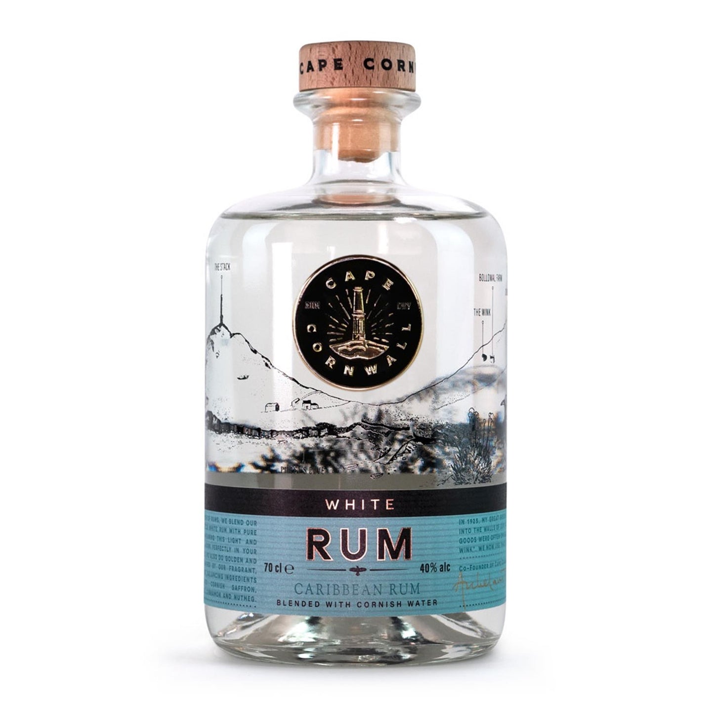 Cape Cornwall White Rum 70cl