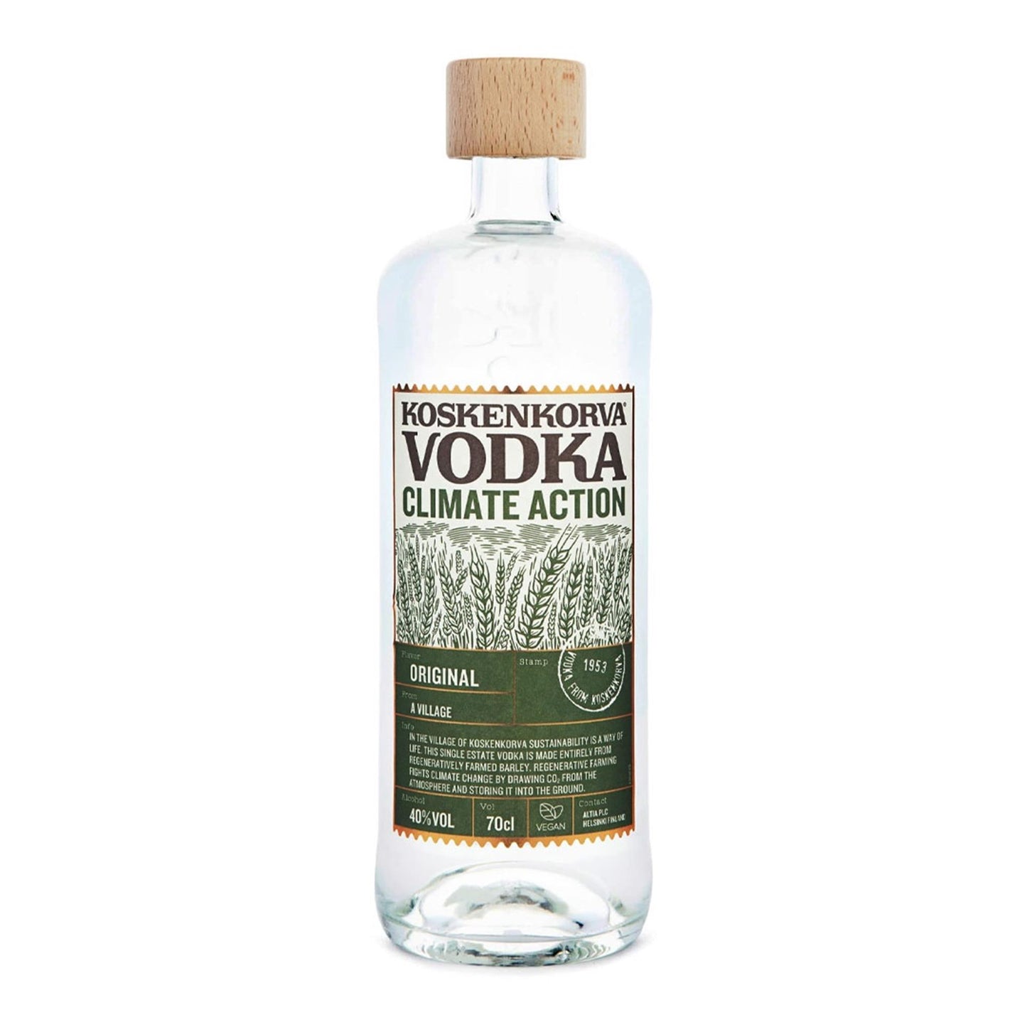 Koskenkorva Climate Action Plain Vodka 70cl