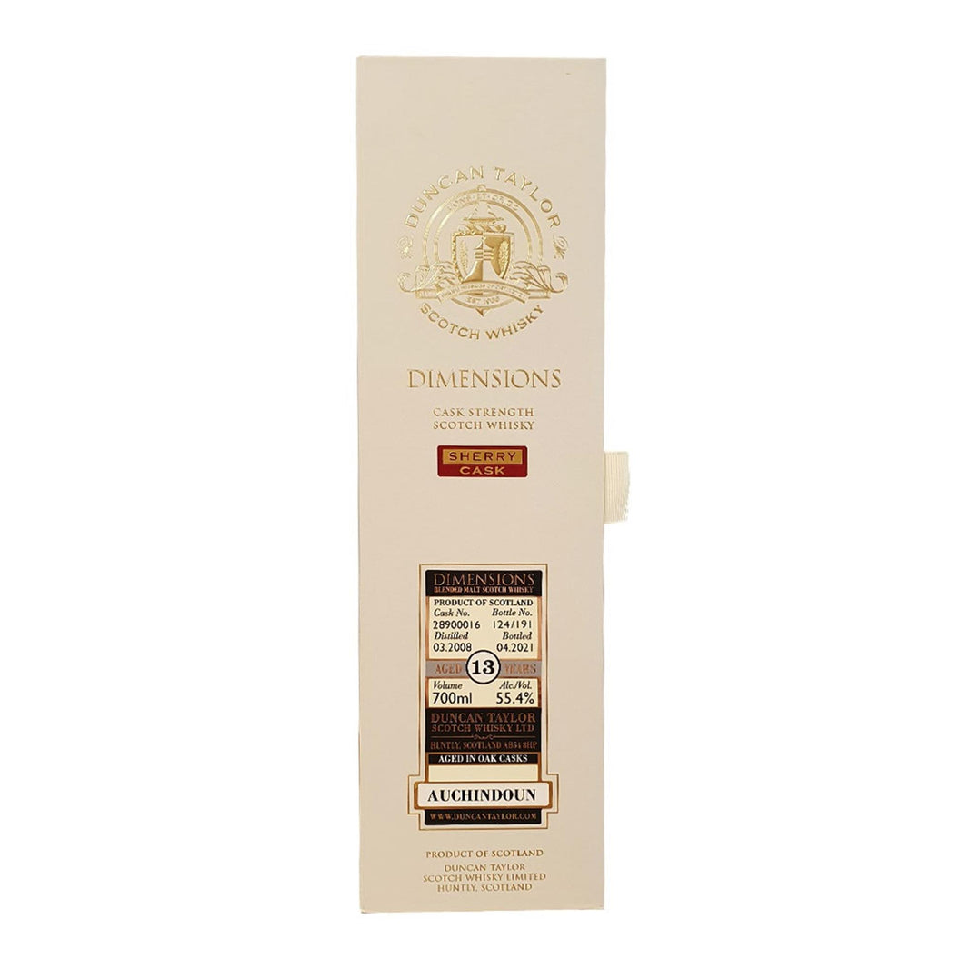 Auchindoun 13 Year Old 2008 Cask #28900016 Dimensions 55.4% 70cl