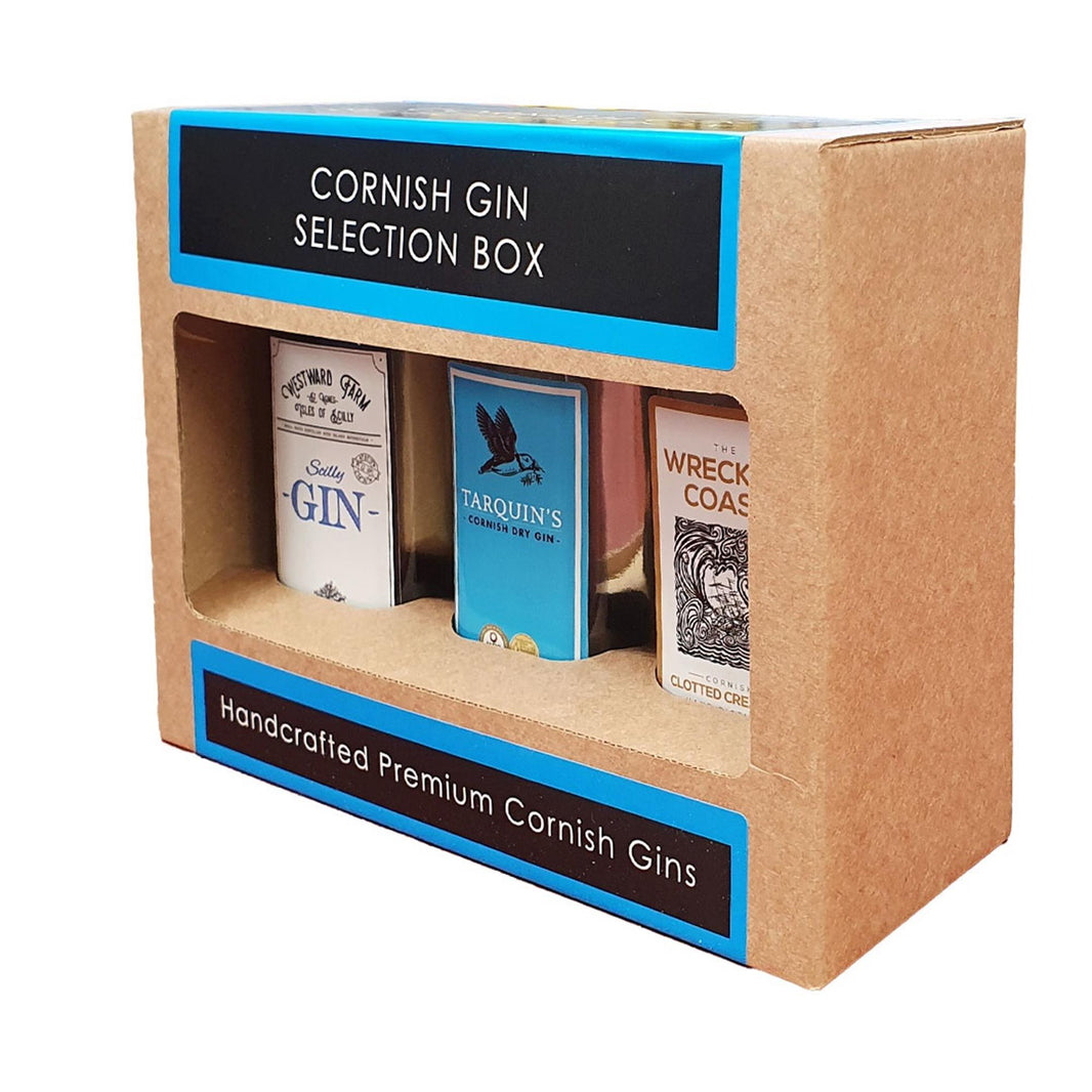 Cornish Gin Selection Box Trio 3 x 10cl