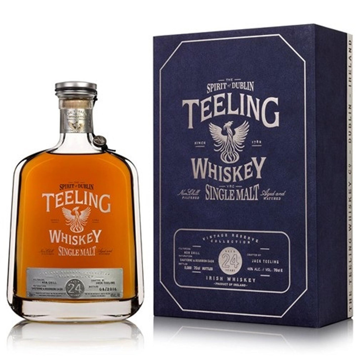 Teeling 24 Year Old Single Malt Irish Whiskey Bottled 2017 70cl