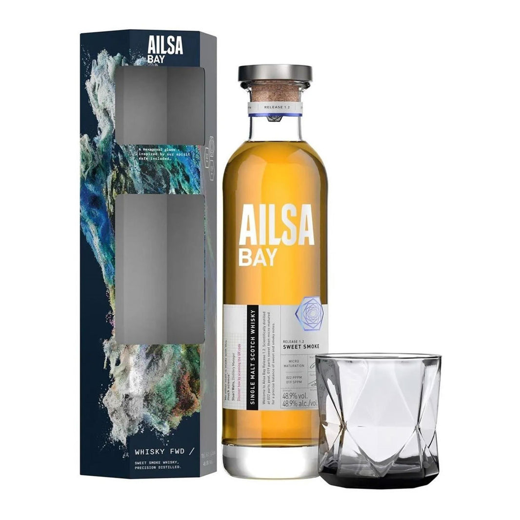Ailsa Bay Release 1.2 Single Malt whisky 48.9% Glass Pack 70cl