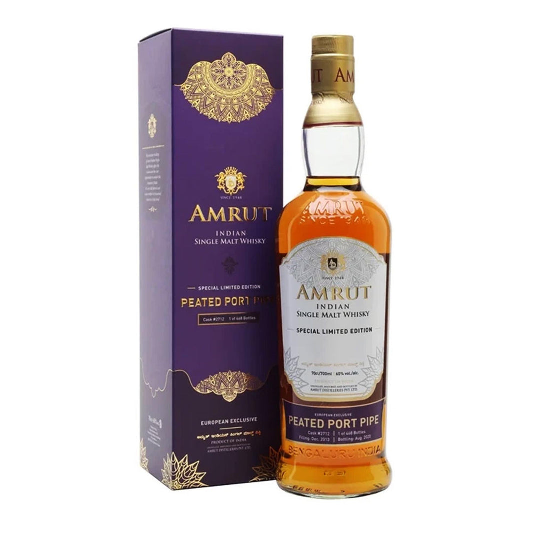 Amrut Peated Port Pipe Single Malt Whisky 70cl