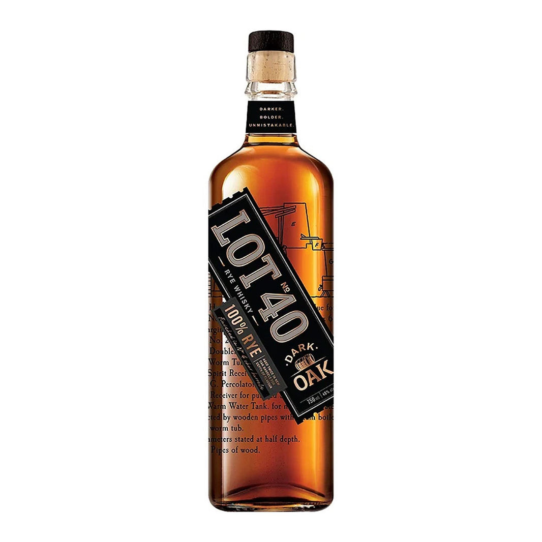 Lot No 40 Dark Oak Rye Whisky 70cl
