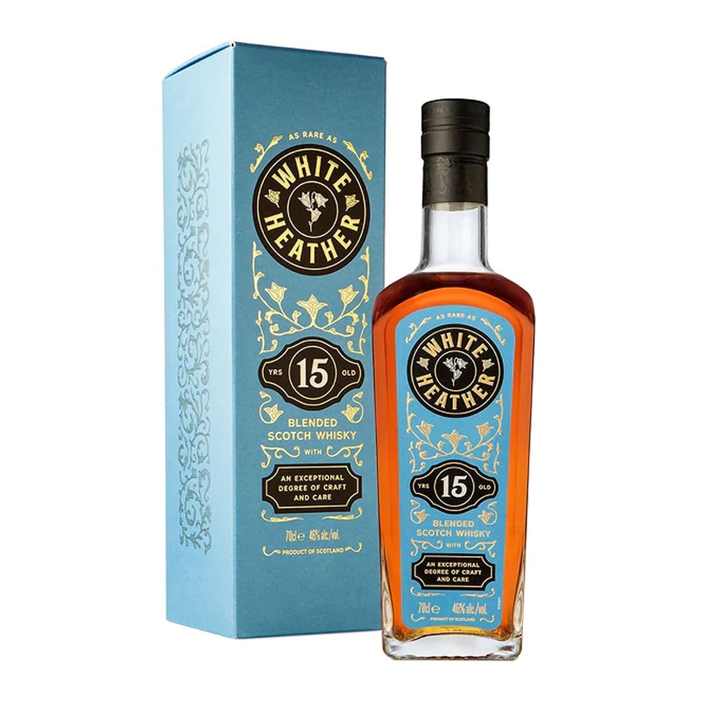 White Heather 15 Year Old Blended Scotch Whisky 70cl