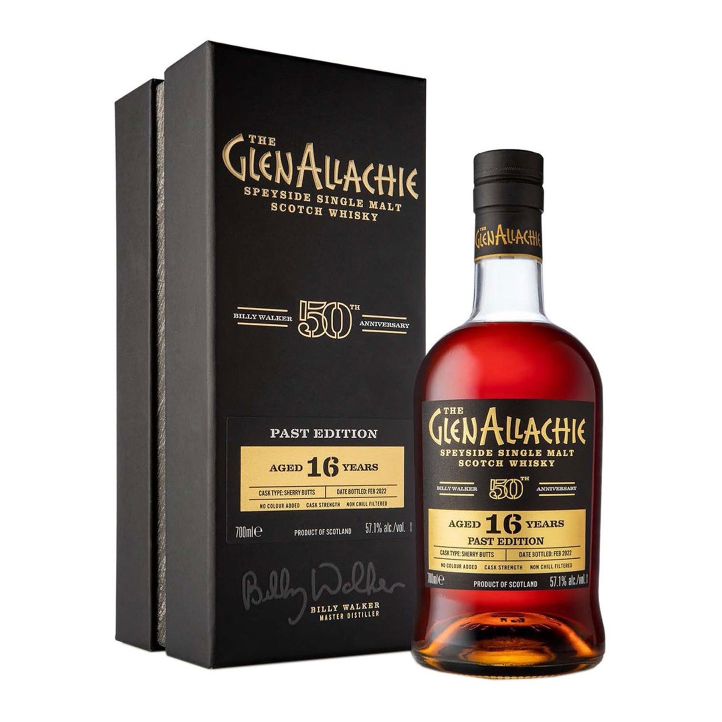 GlenAllachie Billy Walker 50th Anniversary Past Edition 16 Year Old 70cl